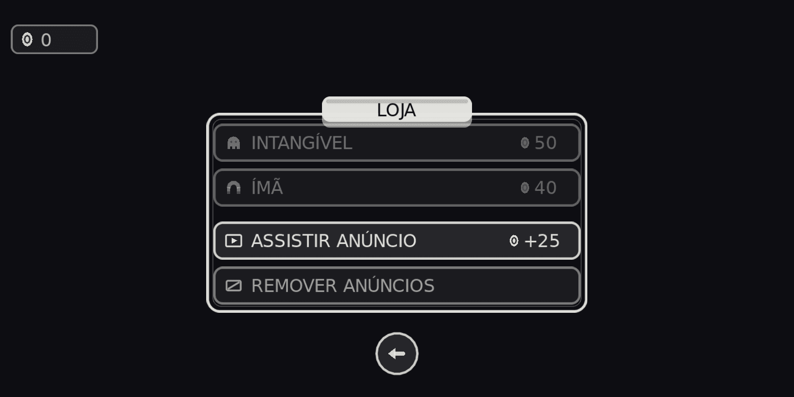 Loja de visuais do personagem